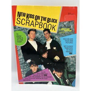 VINTAGE NEW KIDS ON THE BLOCK SCRAPBOOK 1990 MAGAZINE COLLECTIBLE SEE